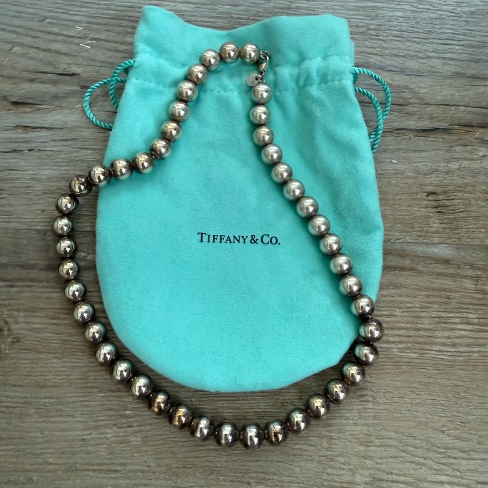 Tiffany & Co. Sterling Silver Bead Necklace